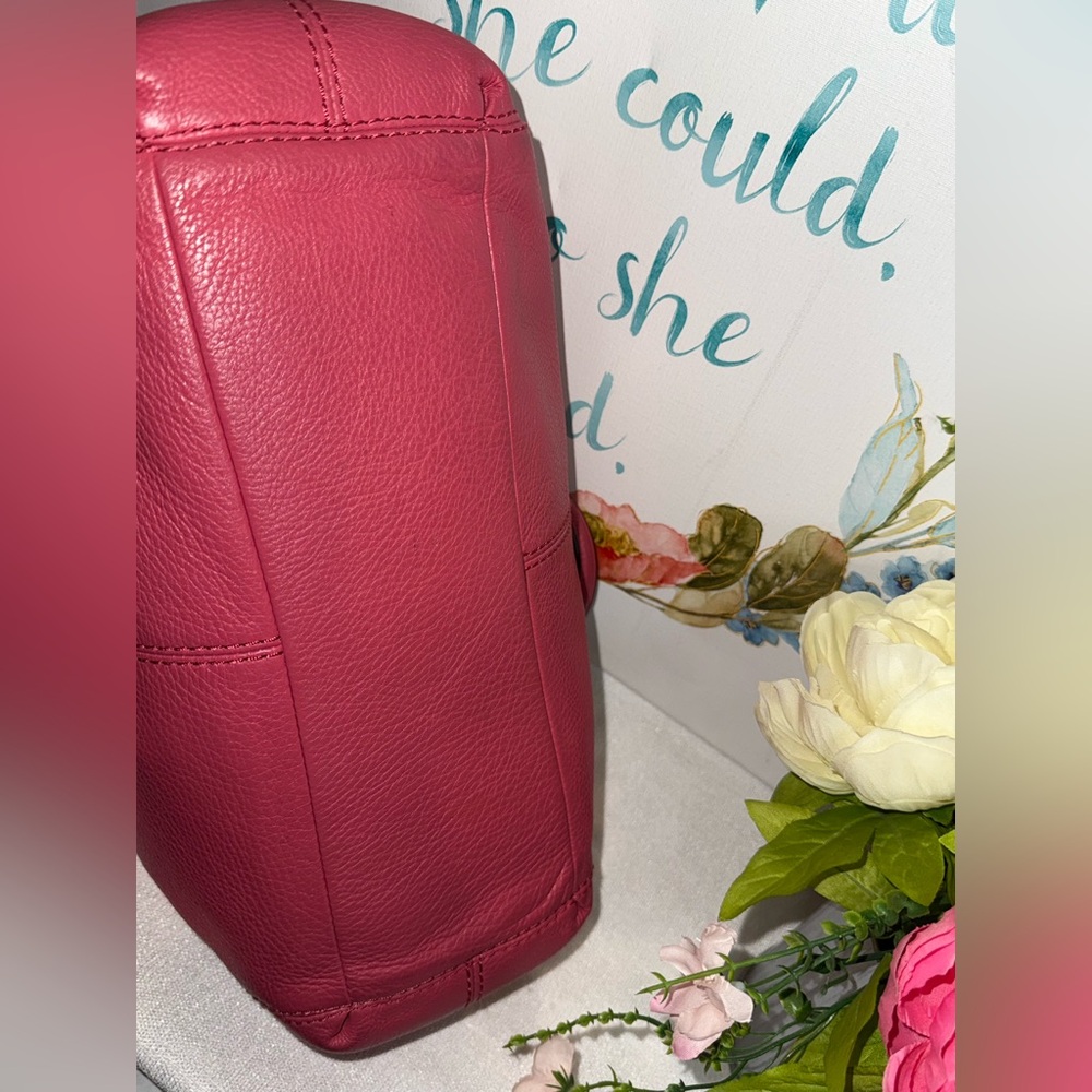 Coach Pink Leather Shoulder Bag - Picture 10 of 15